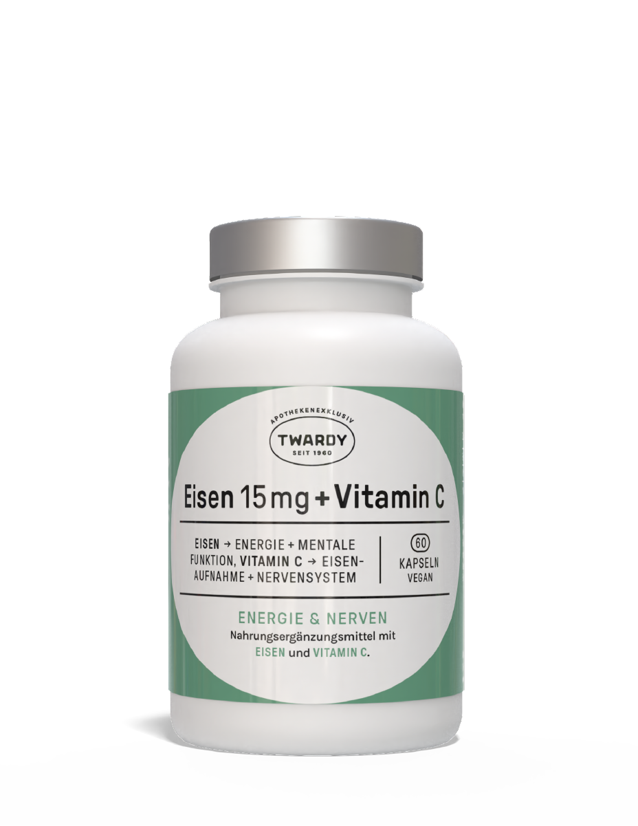 Eisen 15 mg + Vitamin C Kapseln
