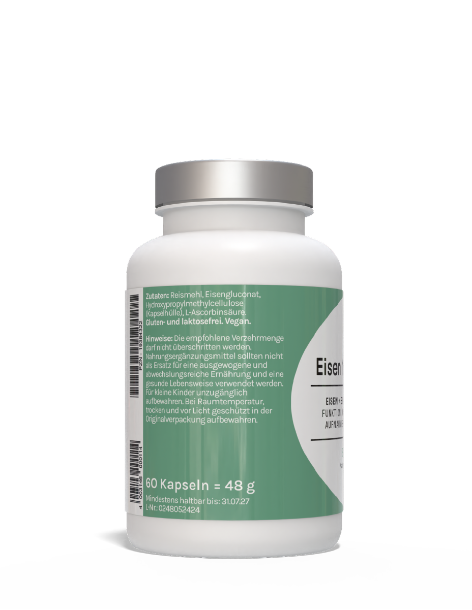 Eisen 15 mg + Vitamin C Kapseln