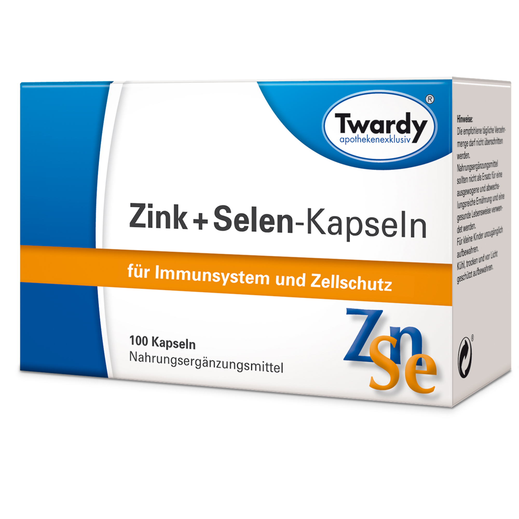 Zink + Selen-Kapseln 100 – PZN 07709635